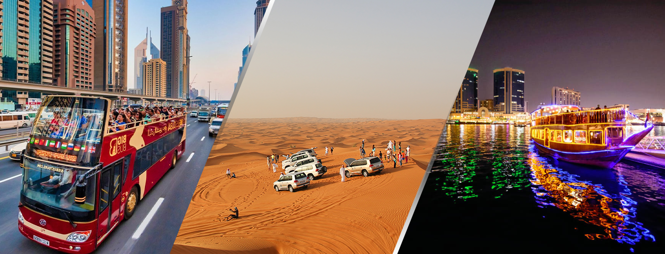 Dubai City Tour + Golden Desert Safari + Dhow Cruise Dinner Creek